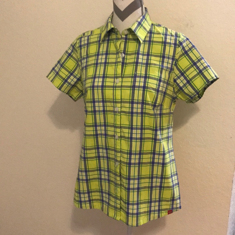 L plaid shirt